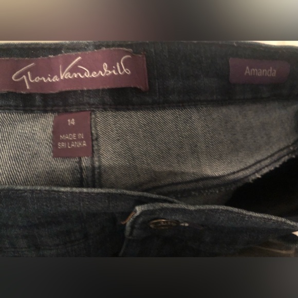 Gloria Vanderbilt Amanda Jeans 14 - Picture 4 of 8